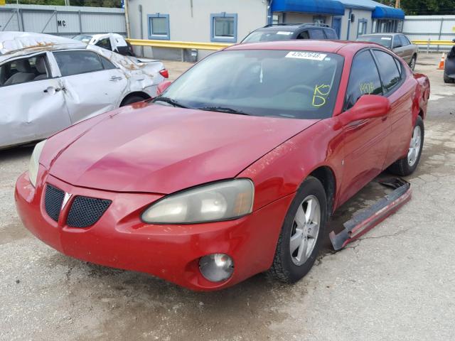 2G2WP552981149850 - 2008 PONTIAC GRAND PRIX RED photo 2