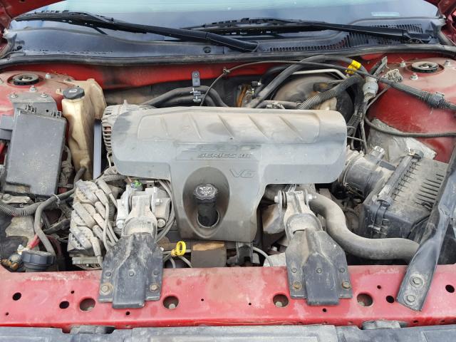 2G2WP552981149850 - 2008 PONTIAC GRAND PRIX RED photo 7