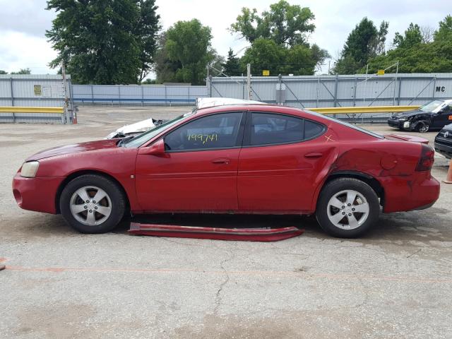 2G2WP552981149850 - 2008 PONTIAC GRAND PRIX RED photo 9