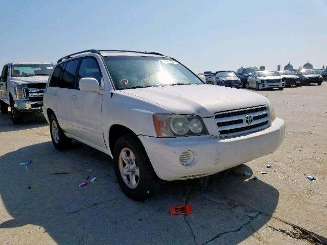 JTEGF21A720053728 - 2002 TOYOTA HIGHLANDER WHITE photo 1