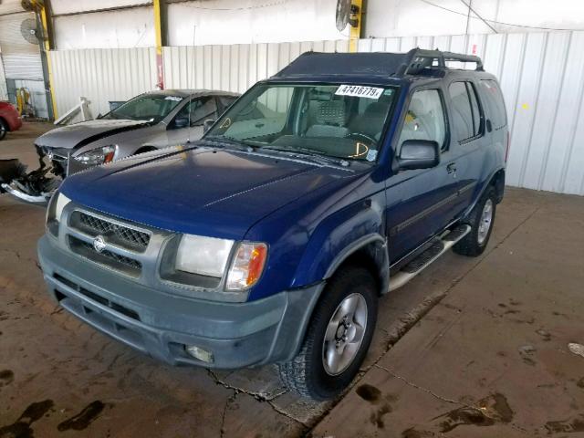 5N1ED28T11C516576 - 2001 NISSAN XTERRA XE BLUE photo 2