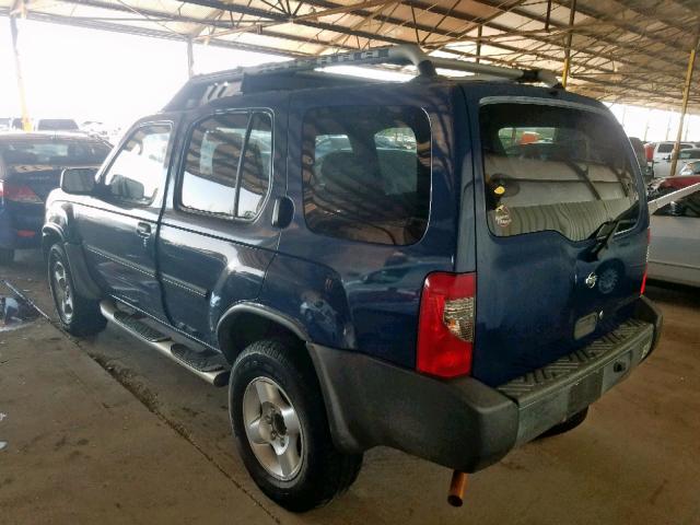 5N1ED28T11C516576 - 2001 NISSAN XTERRA XE BLUE photo 3