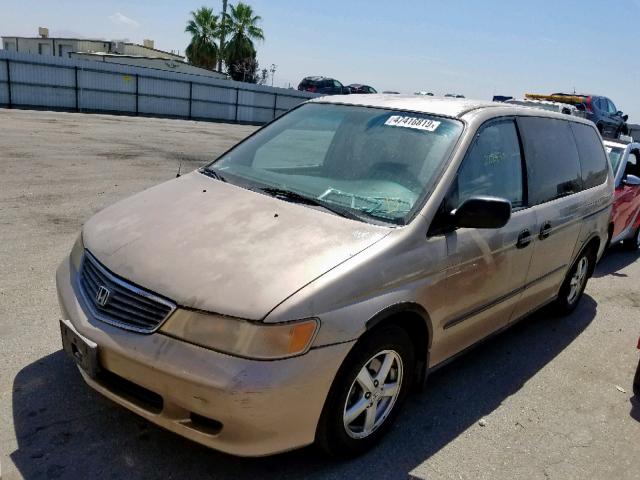 2HKRL1850YH609186 - 2000 HONDA ODYSSEY LX GOLD photo 2