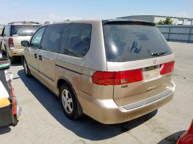 2HKRL1850YH609186 - 2000 HONDA ODYSSEY LX GOLD photo 3