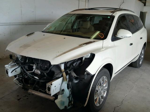 5GAKRCKDXEJ295837 - 2014 BUICK ENCLAVE WHITE photo 2