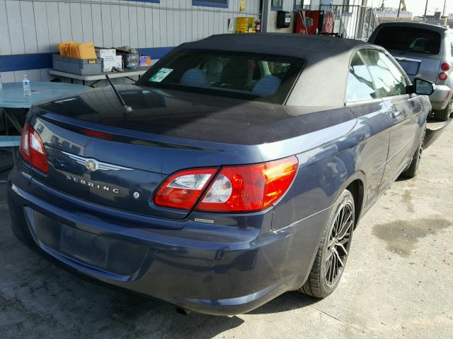 1C3LC55R48N181342 - 2008 CHRYSLER SEBRING TO BLUE photo 4