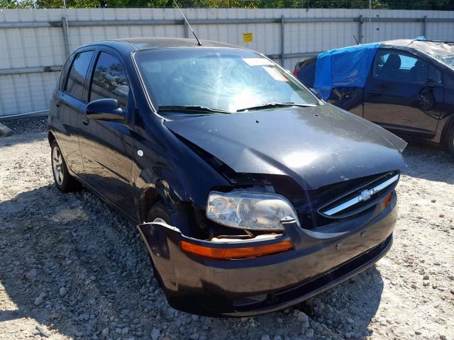 KL1TD66618B214888 - 2008 CHEVROLET AVEO BASE შავი ფოტო 1