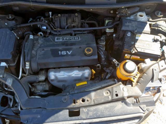 KL1TD66618B214888 - 2008 CHEVROLET AVEO BASE შავი ფოტო 7