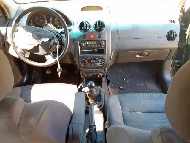 KL1TD66618B214888 - 2008 CHEVROLET AVEO BASE შავი ფოტო 9