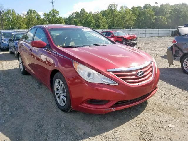 5NPEB4AC4BH072597 - 2011 HYUNDAI SONATA GLS RED photo 1