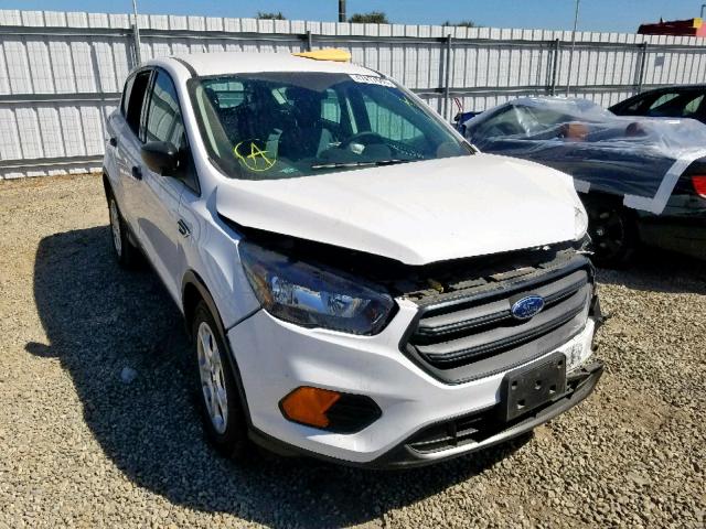 1FMCU0F76JUC09495 - 2018 FORD ESCAPE S WHITE photo 1