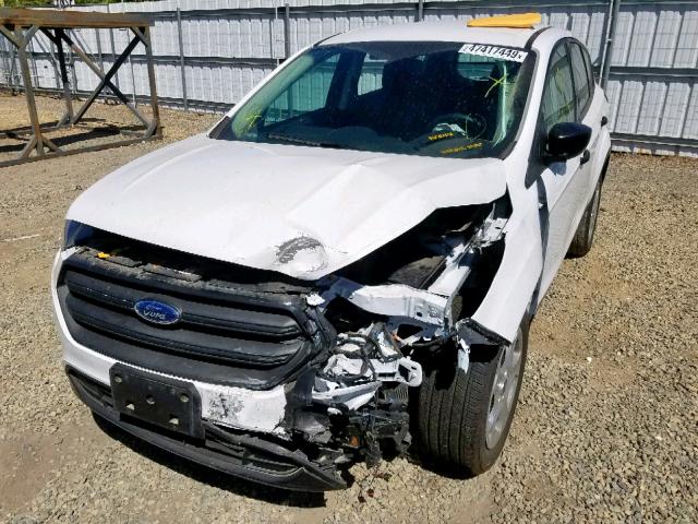 1FMCU0F76JUC09495 - 2018 FORD ESCAPE S WHITE photo 2