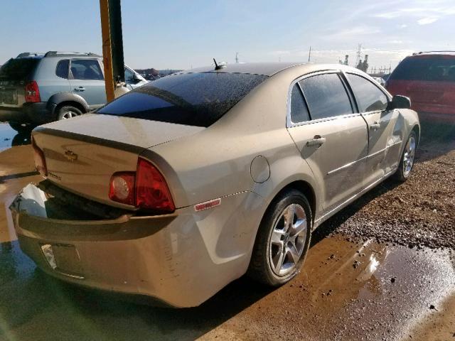 1G1ZC5EB4AF113785 - 2010 CHEVROLET MALIBU 1LT GOLD photo 4