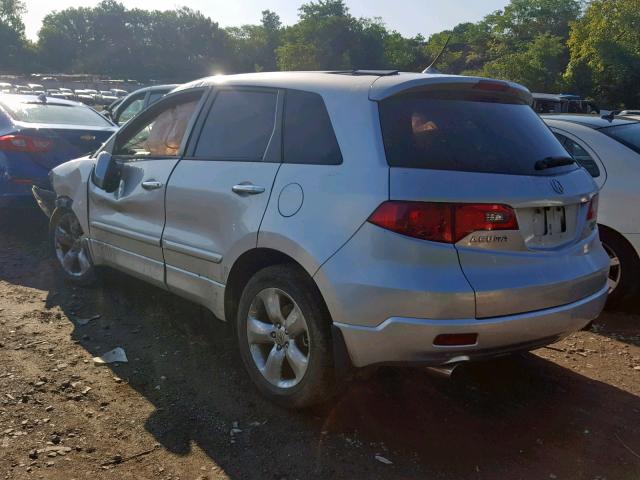 5J8TB18287A004872 - 2007 ACURA RDX SILVER photo 3