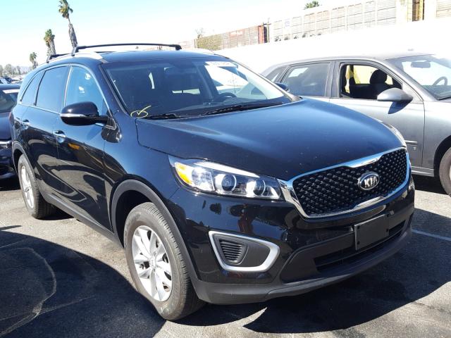 5XYPG4A31JG340568 - 2018 KIA SORENTO LX BLACK photo 1