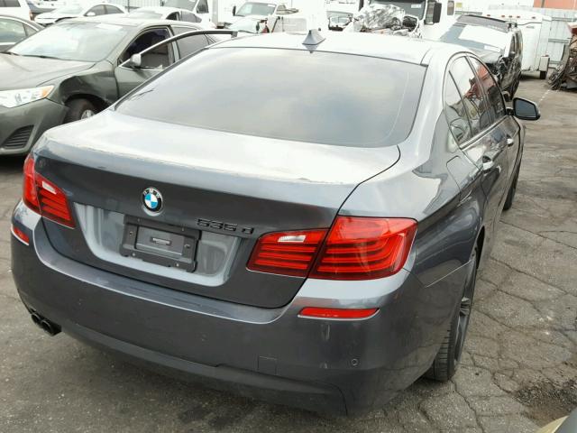 WBAXA5C56FD691808 - 2015 BMW 535 D GRAY photo 4