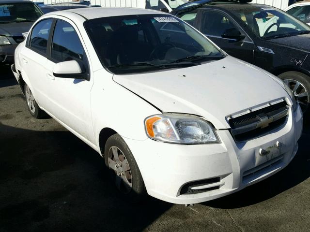 KL1TD5DE7AB086926 - 2010 CHEVROLET AVEO LS WHITE photo 1