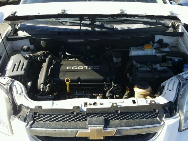 KL1TD5DE7AB086926 - 2010 CHEVROLET AVEO LS WHITE photo 7