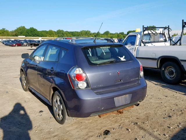 5Y2SM67099Z406177 - 2009 PONTIAC VIBE BLUE photo 3