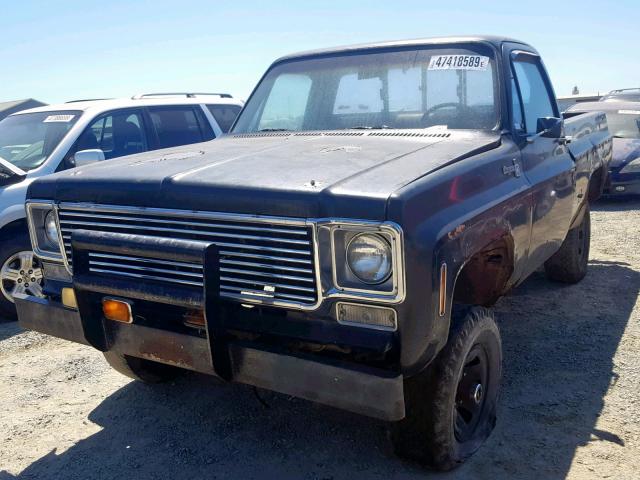 CKL147Z126640 - 1977 CHEVROLET CHEYENNE BLACK photo 2