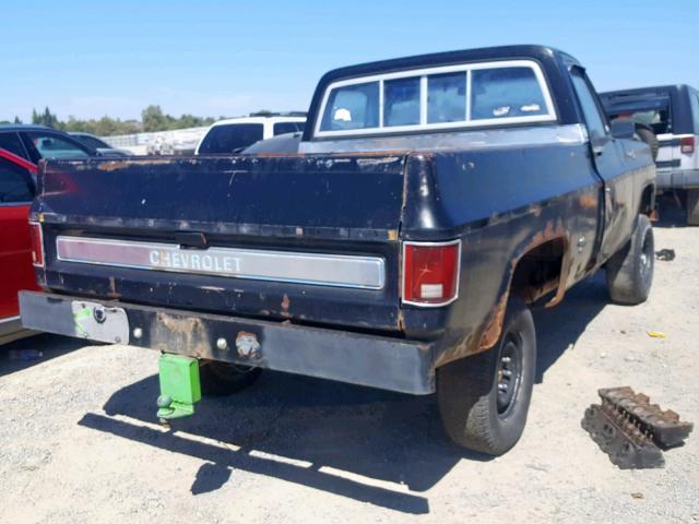 CKL147Z126640 - 1977 CHEVROLET CHEYENNE BLACK photo 4