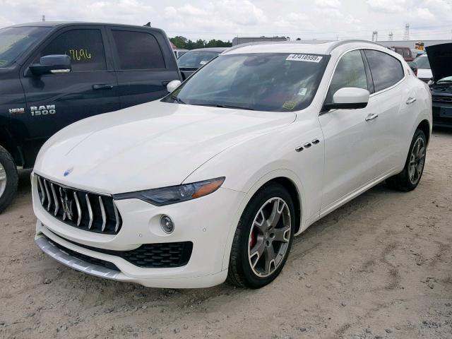 ZN661XUL6HX234357 - 2017 MASERATI LEVANTE LU WHITE photo 2