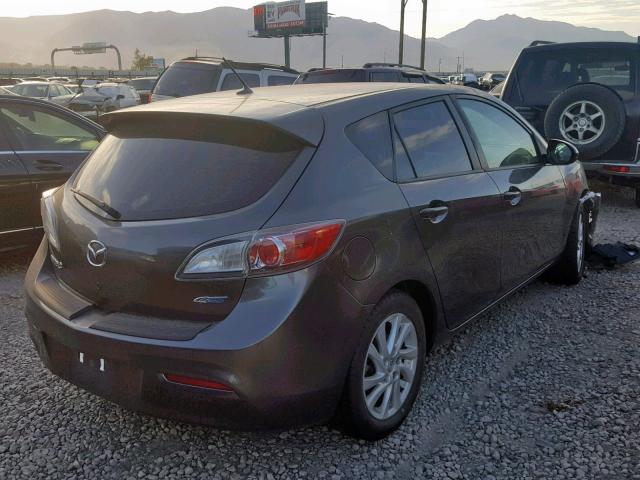 JM1BL1L74C1627829 - 2012 MAZDA 3 I GRAY photo 4