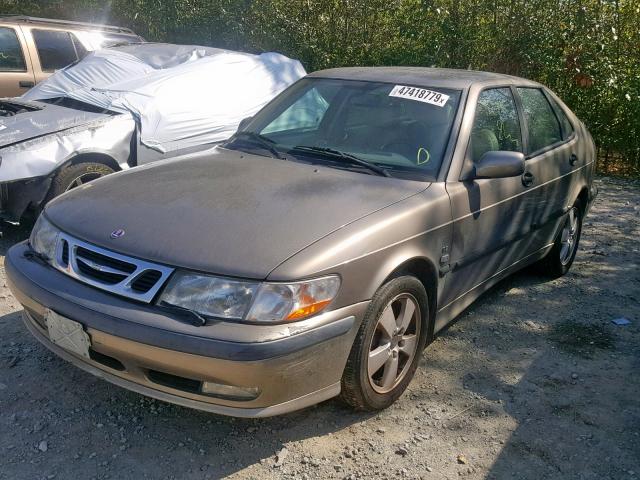 YS3DF58KX22014443 - 2002 SAAB 9-3 SE BROWN photo 2