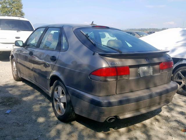 YS3DF58KX22014443 - 2002 SAAB 9-3 SE BROWN photo 3