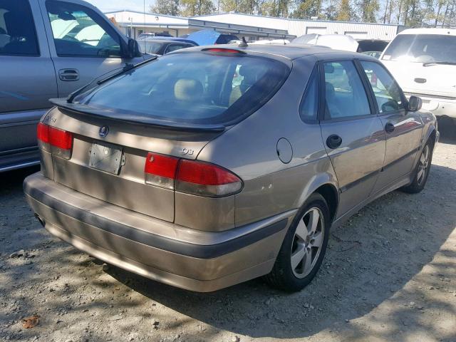 YS3DF58KX22014443 - 2002 SAAB 9-3 SE BROWN photo 4