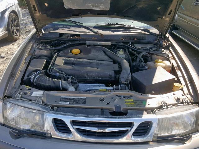 YS3DF58KX22014443 - 2002 SAAB 9-3 SE BROWN photo 7