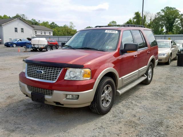 1FMFU18555LA52214 - 2005 FORD EXPEDITION RED photo 2