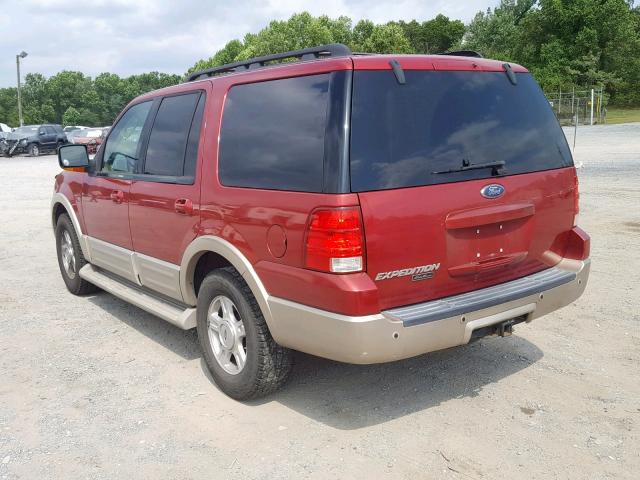 1FMFU18555LA52214 - 2005 FORD EXPEDITION RED photo 3