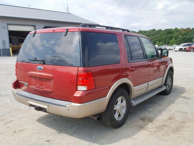 1FMFU18555LA52214 - 2005 FORD EXPEDITION RED photo 4