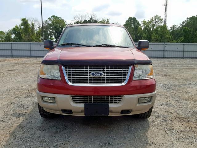 1FMFU18555LA52214 - 2005 FORD EXPEDITION RED photo 9