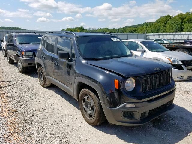 ZACCJAAT5GPD20590 - 2016 JEEP RENEGADE S BLACK photo 1