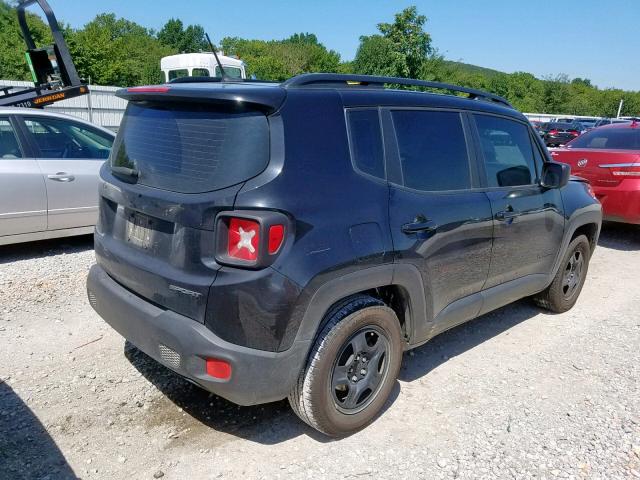 ZACCJAAT5GPD20590 - 2016 JEEP RENEGADE S BLACK photo 4