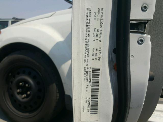 1B3HB48B87D336977 - 2007 DODGE CALIBER SX WHITE photo 10