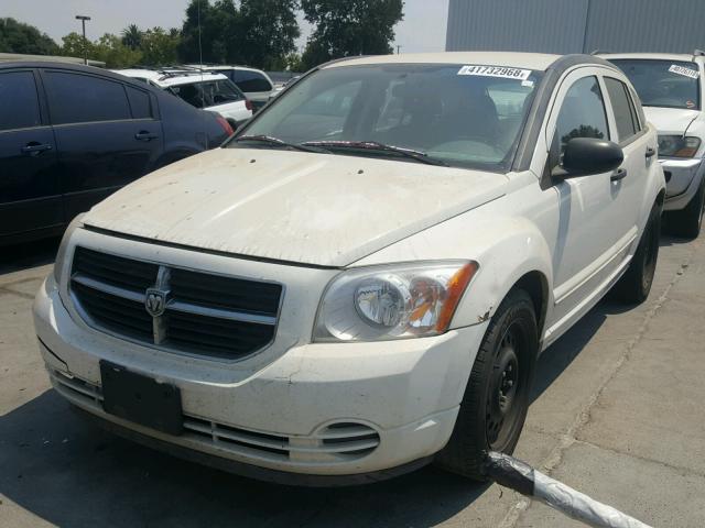 1B3HB48B87D336977 - 2007 DODGE CALIBER SX WHITE photo 2