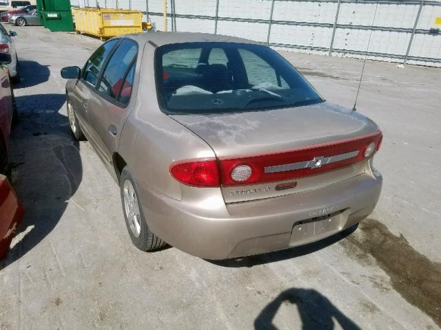 1G1JF52F437227438 - 2003 CHEVROLET CAVALIER L GOLD photo 3