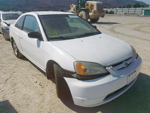 1HGEM21512L108047 - 2002 HONDA CIVIC LX WHITE photo 1