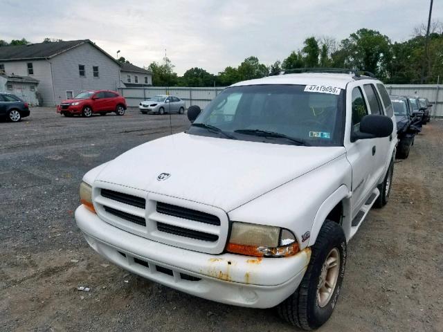 1B4HS28Y5XF519312 - 1999 DODGE DURANGO WHITE photo 2