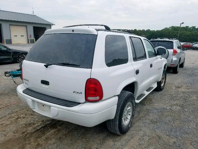 1B4HS28Y5XF519312 - 1999 DODGE DURANGO WHITE photo 4