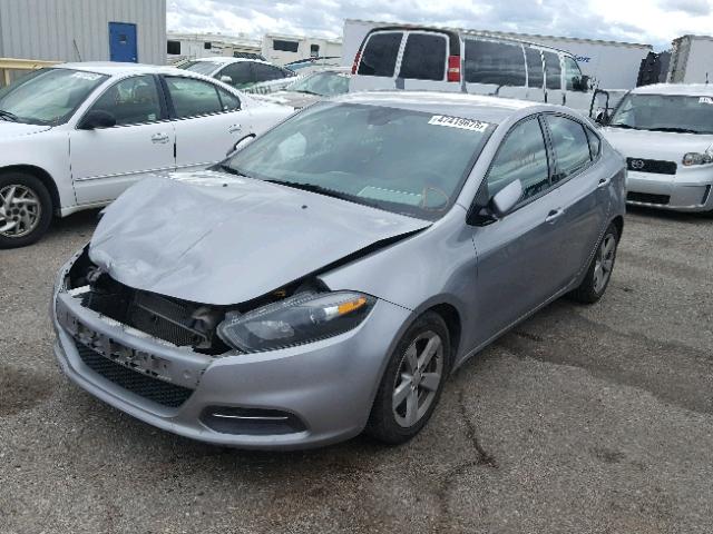 1C3CDFBB3FD306750 - 2015 DODGE DART SXT SILVER photo 2