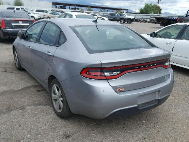 1C3CDFBB3FD306750 - 2015 DODGE DART SXT SILVER photo 3