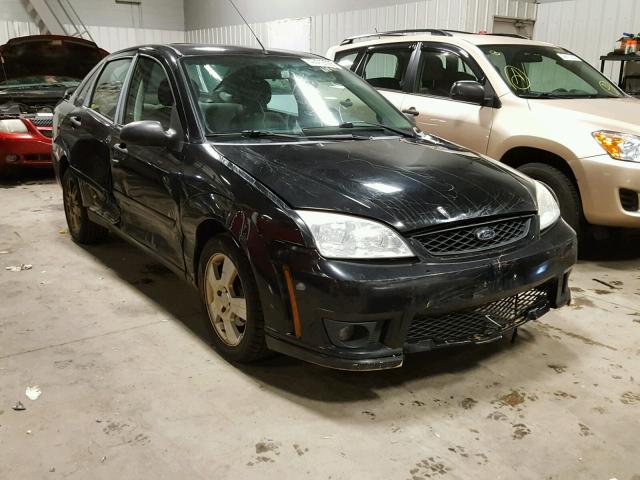 1FAHP34N67W233481 - 2007 FORD FOCUS ZX4 BLACK photo 1