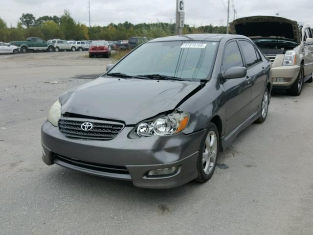 2T1BY30E75C435559 - 2005 TOYOTA COROLLA XR GRAY photo 2