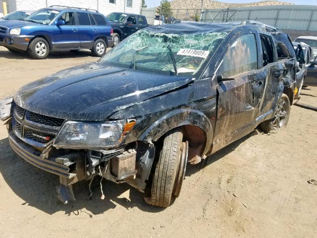 3C4PDDGG6KT694583 - 2019 DODGE JOURNEY CR BLACK photo 2