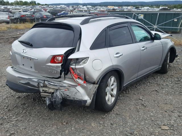 JNRAS08W93X205870 - 2003 INFINITI FX35 GRAY photo 4