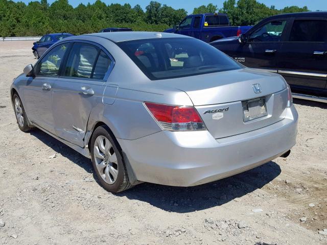 1HGCP26809A099378 - 2009 HONDA ACCORD EXL SILVER photo 3